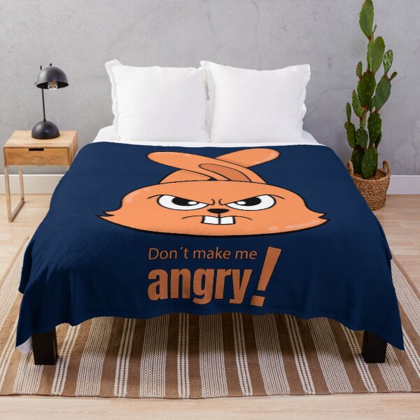 Artikelvorschau, Don´t make me angry - Ein Design mit einem wütend schauenden Hasen und dem Slogan Don´t make me angry! entworfen und verkauft von velisani.