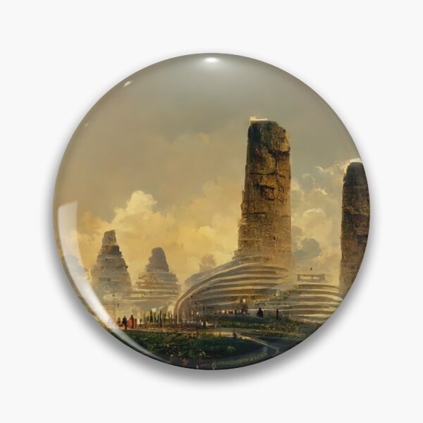 Item preview, Smart city in ancient times designed and sold by Riverside-Moon.