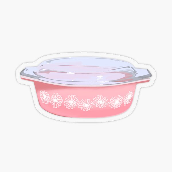 Outlet Pyrex Pink Daisy small cassarole dish