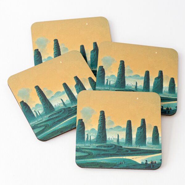 Item preview, Smart city in ancient times designed and sold by Riverside-Moon.