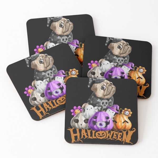 Item preview, Spooky Pug Cyber-Halloween Digital Design designed and sold by mangaworldart.