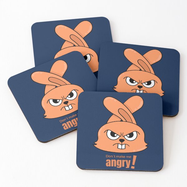 Item preview, Don´t make me angry - A theme with an angry looking rabbit and the slogan Don´t make me angry! designed and sold by velisani.