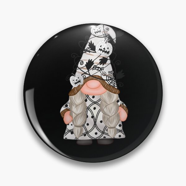 Item preview, Spooky Gnome with Braids, Pumpkin Hat and Vines designed and sold by Trinket-Trickster.