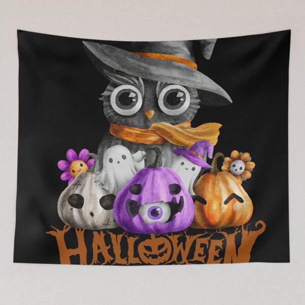 Item preview, Spooky Witchy Owl Cyber-Halloween Digital Design designed and sold by mangaworldart.