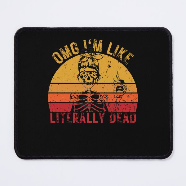 Item preview, I'm literally dead, funny skeleton coffe design designed and sold by reka88.
