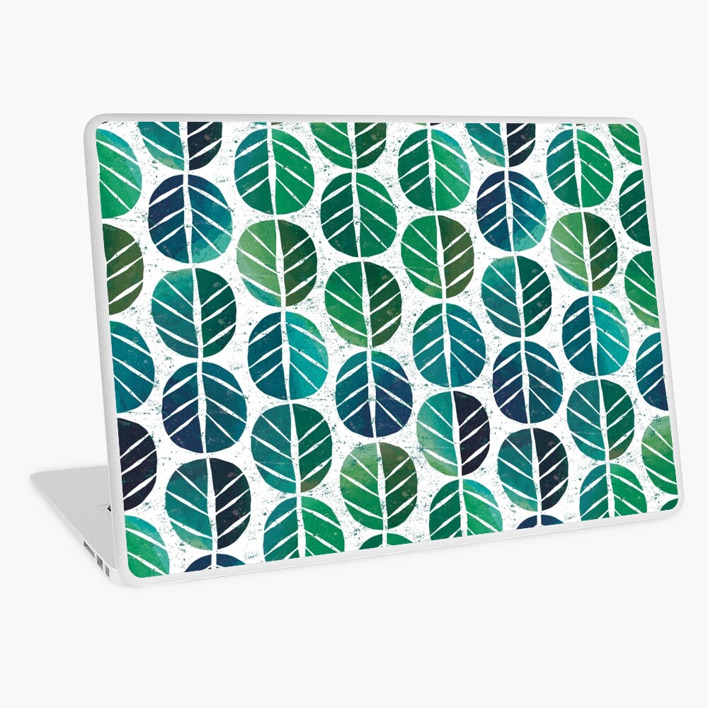 i love Green Leaf Laptop Skin
