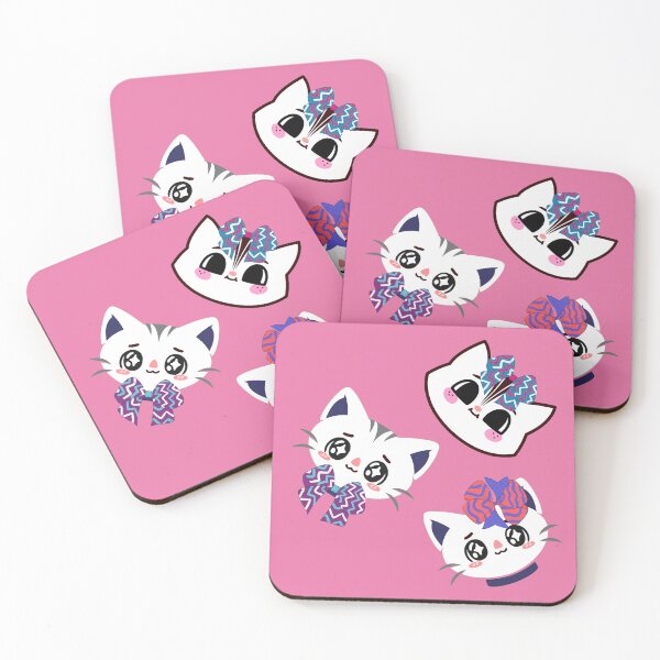 Item preview, Tree sticker pack of cute princess kittens with bows. Princess cat pack for girls. designed and sold by EMIPRINCESS.