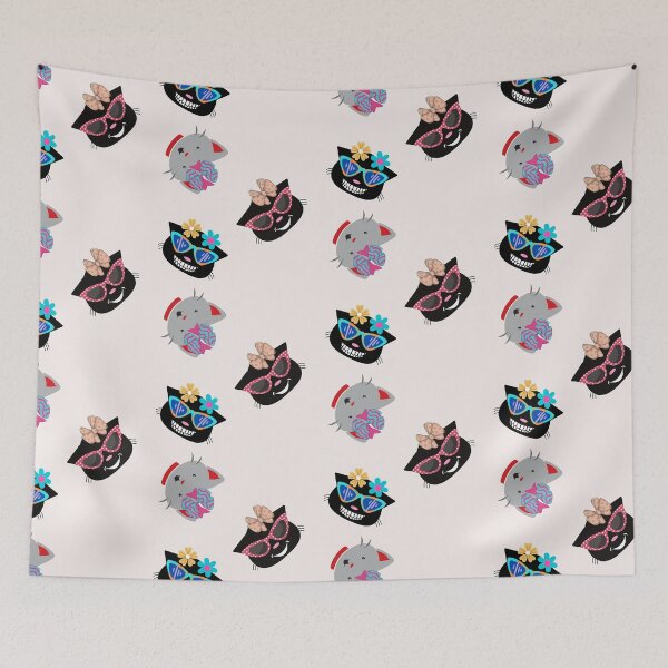 Item preview, Tree pack of stickers of cute princess kittens with bows.. Pack of princess cats for girls. designed and sold by EMIPRINCESS.