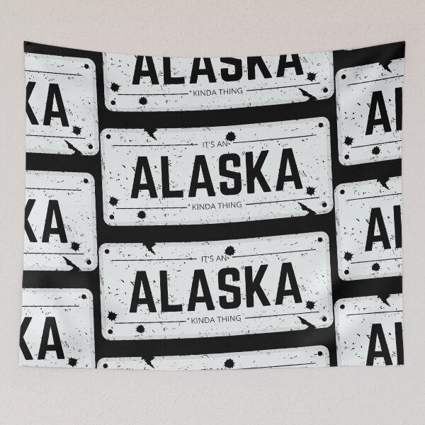Item preview, It's an ALASKA kinda thing distressed number plate  designed and sold by 133DandC.