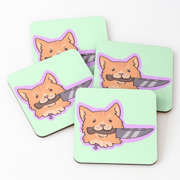 Item preview, Cat with a Knife designed and sold by BreenanaBread.