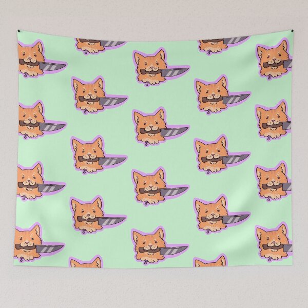Item preview, Cat with a Knife designed and sold by BreenanaBread.