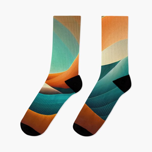 Item preview, Patterns in Teal and Orange  - Created by A.I. designed and sold by Created-by-AI.