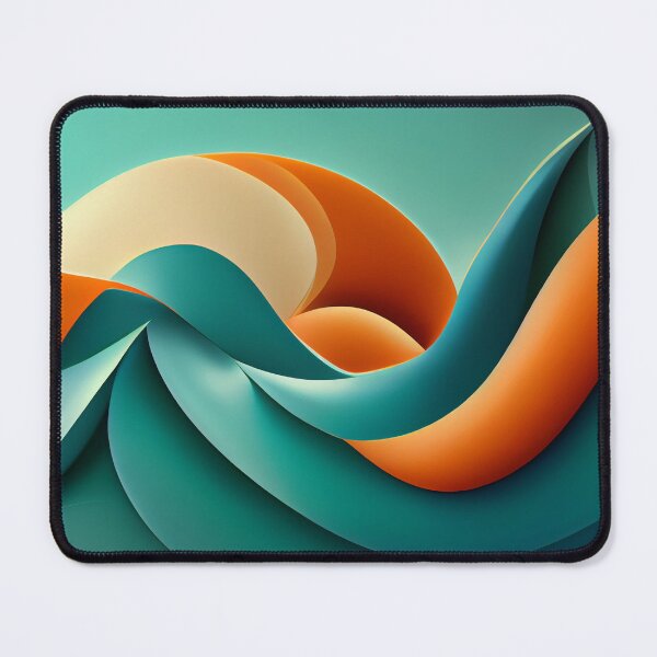 Item preview, Patterns in Teal and Orange 2 - Created by A.I. designed and sold by Created-by-AI.