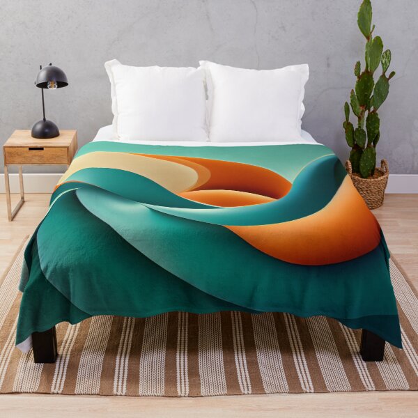 Item preview, Patterns in Teal and Orange 2  - Created by A.I. designed and sold by Created-by-AI.