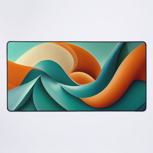 Item preview, Patterns in Teal and Orange 2  - Created by A.I. designed and sold by Created-by-AI.