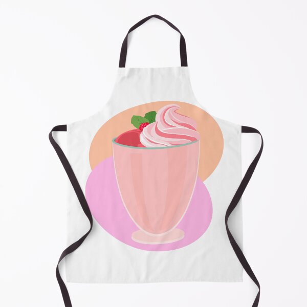 Item preview, milkshake with raspberries and cream designed and sold by Zhanna Lenivaya.