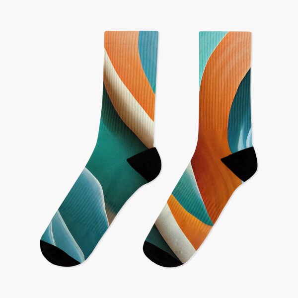 Item preview, Patterns in Teal and Orange 3  - Created by A.I. designed and sold by Created-by-AI.