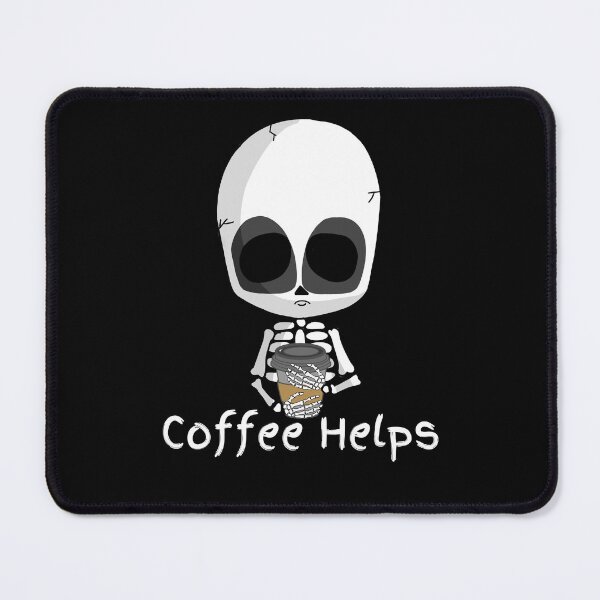 Item preview, Funny skeleton coffe design designed and sold by reka88.