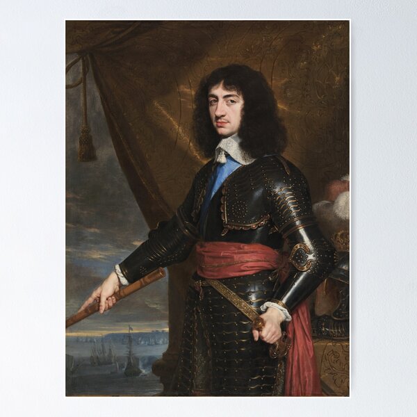Item preview, Portrait of King Charles II of England, 1653 designed and sold by Vintage Wall Art.