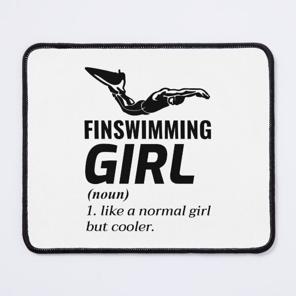 Item preview, Finswimming Girl Swimming Swimmer Water Sport  designed and sold by CuteDesigns1.