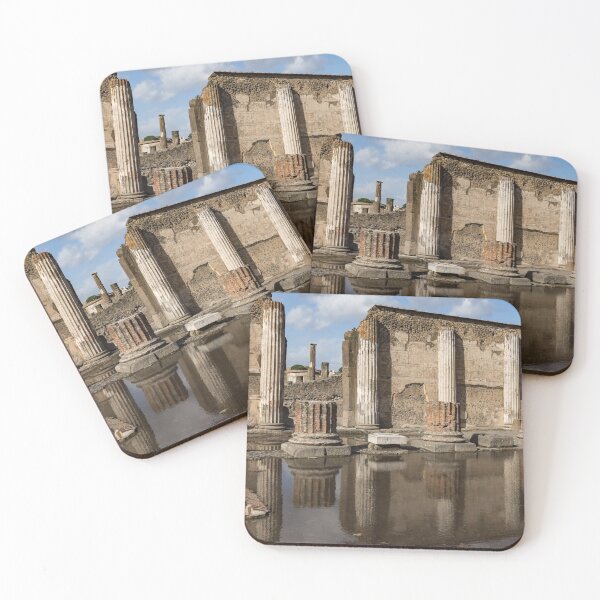 Item preview, Reflecting on Ancient Pompeii - Basilica Marble Columns Symmetry designed and sold by Georgia Mizuleva.