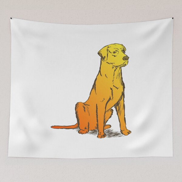 Item preview, Yellow Labrador designed and sold by graphicgeoff.