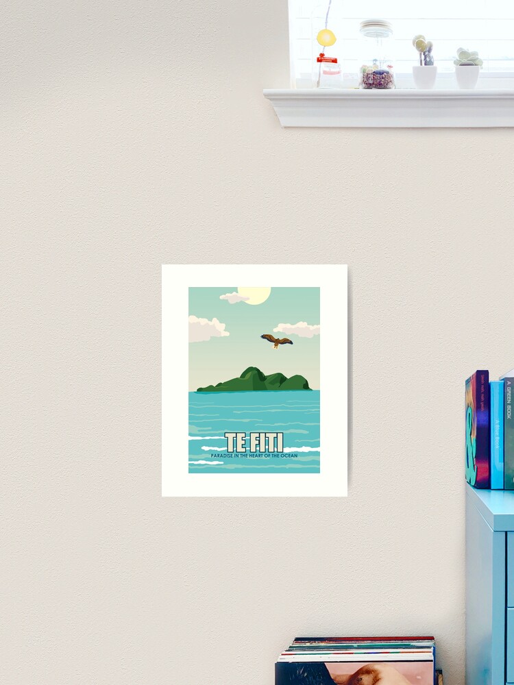 Art Print, Te Fiti Travel Poster designed and sold by VaughanStudios