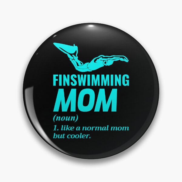 Item preview, Finswimming Mom Swimming Swimmer Swim Water sport designed and sold by CuteDesigns1.
