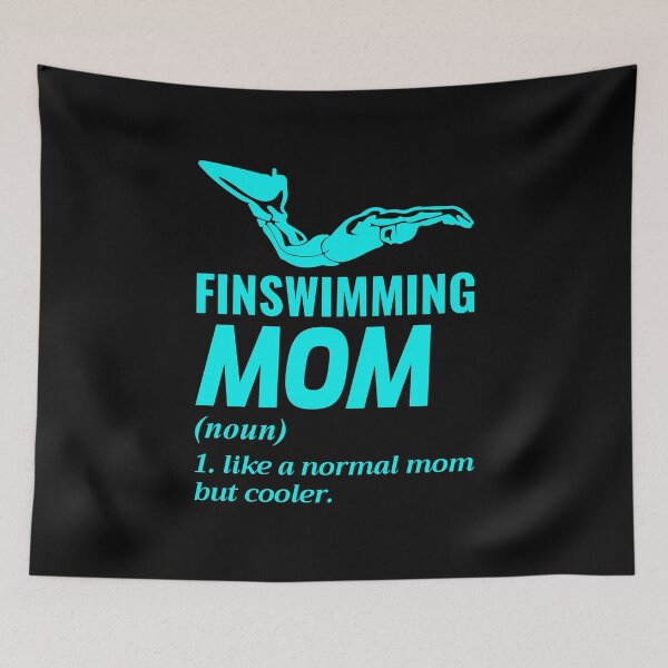 Item preview, Finswimming Mom Swimming Swimmer Swim Water sport designed and sold by CuteDesigns1.