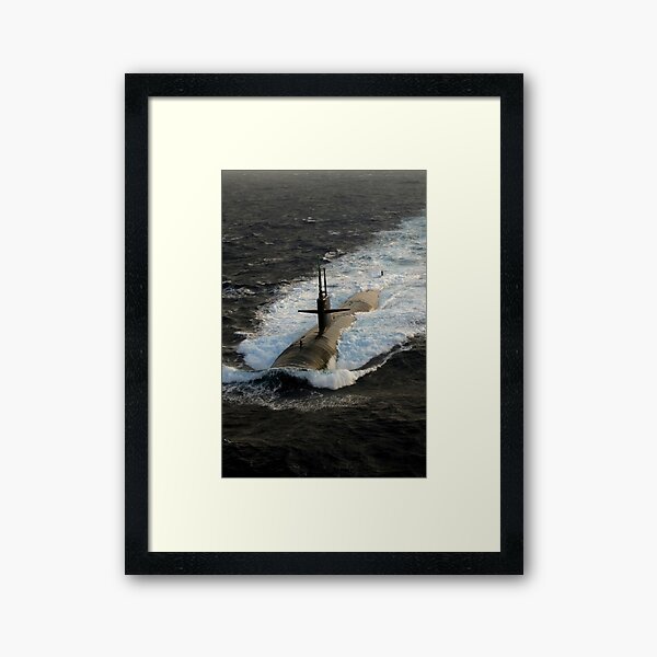 Item preview, STK100444M-The Los Angeles-class submarine USS Albuquerque surfaces in the Atlantic Ocean. designed and sold by StocktrekImages.