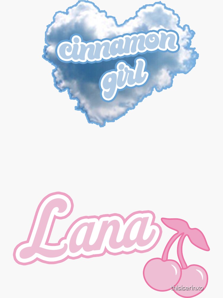 "Lana Del Rey Dreamy Cinnamon Girl Pack" Sticker for Sale by