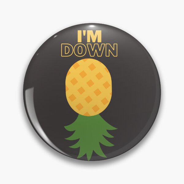 Item preview, Yellow I'm Down- Upside down pineapple designed and sold by DDDirtyfun.
