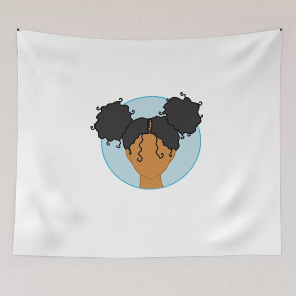Item preview, Black girl with space buns designed and sold by AprilleRose.