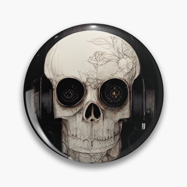 Item preview, Skull Dj with Headphones designed and sold by meshhead.