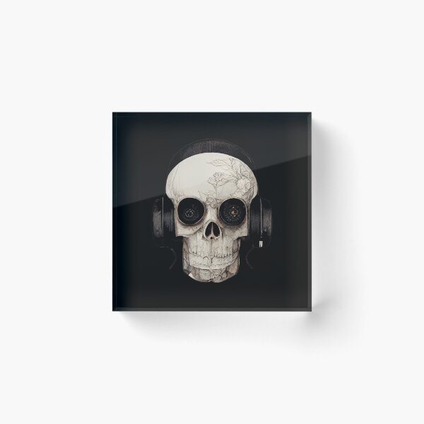 Item preview, Skull Dj with Headphones designed and sold by meshhead.