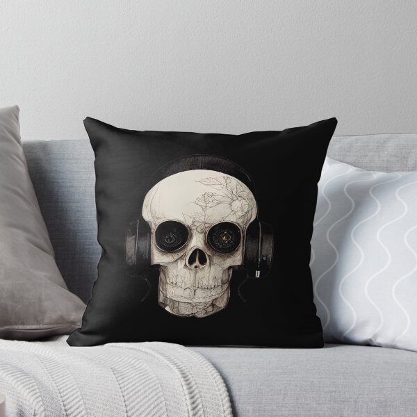 Item preview, Skull Dj with Headphones designed and sold by meshhead.