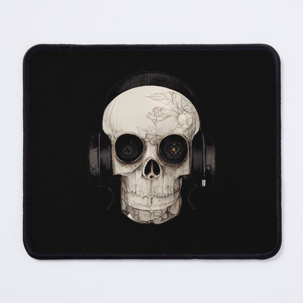 Item preview, Skull Dj with Headphones designed and sold by meshhead.