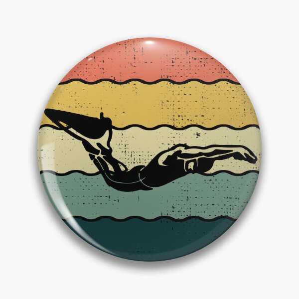 Item preview, Finswimming Swimming Swimmer Water Sport Vintage Retro designed and sold by CuteDesigns1.