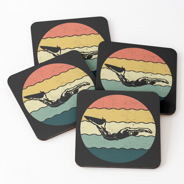 Item preview, Finswimming Swimming Swimmer Water Sport Vintage Retro designed and sold by CuteDesigns1.