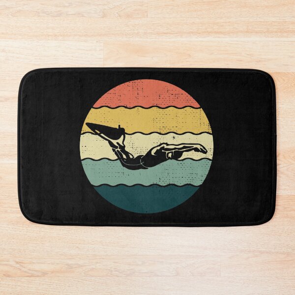 Item preview, Finswimming Swimming Swimmer Water Sport Vintage Retro designed and sold by CuteDesigns1.