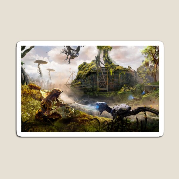 Vista previa del artículo con la obra «Horizonte Forbidden West robot dinosaurio», diseñado y vendido por Playzone.