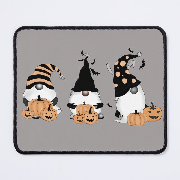 Item preview, 3 Cute Halloween Gnomes with Jack O Lanterns designed and sold by Trinket-Trickster.