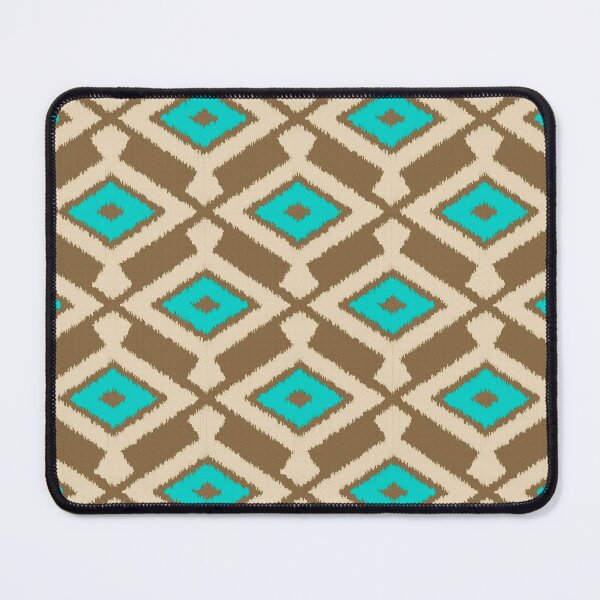 Item preview, Navajo Ikat, Turquoise and Taupe designed and sold by Marymarice.