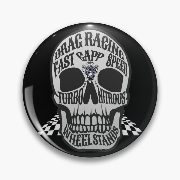 Item preview, Drag Racing Fast Gapp Speed Turbo Nitrous Wheel Stands Skull Checkered Flag Supercharger Racer Street Motorsports designed and sold by CarantinedChaos.