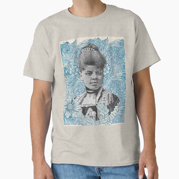 Vista previa del artículo con la obra «Ida B. Wells entre el Blue Merigold de William Morris», diseñado y vendido por BriguyBlock.