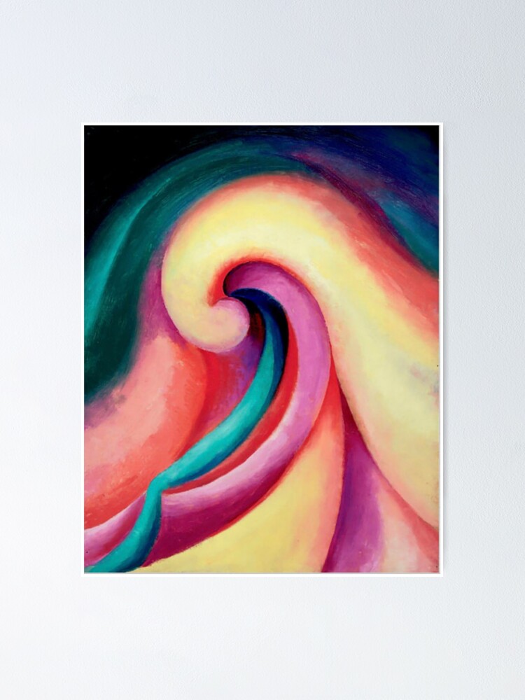 IA O'KEEFFE ポスター Georgia O'Keeffe: Abstraction Blue Poster – MoMA Design Store
