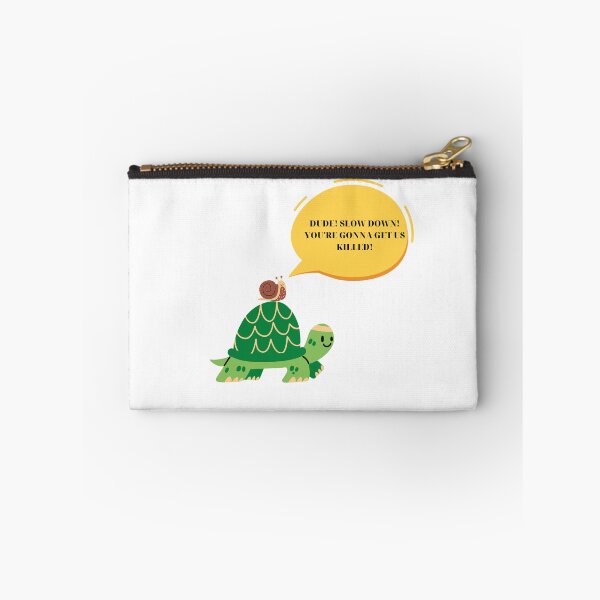 Item preview, The Adventures of a Speedy Turtle and a Cautious Snail, dude slow down you are gonna get us killed! designed and sold by chatzous.
