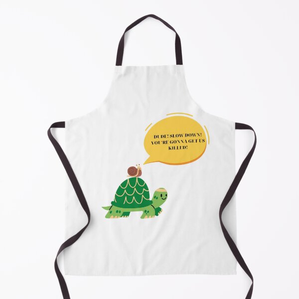 Item preview, The Adventures of a Speedy Turtle and a Cautious Snail, dude slow down you are gonna get us killed! designed and sold by chatzous.