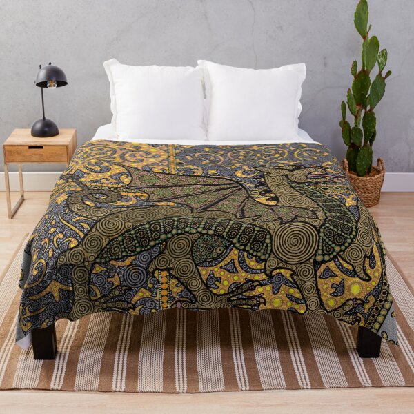 Item preview, Medieval Dragon in Yellow / Gold designed and sold by DrKimsFineArt.