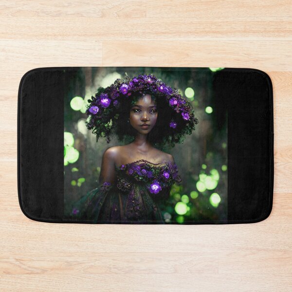 Item preview, Girl with Glowing Purple Flowers - best selling  designed and sold by Aditya Bhole.